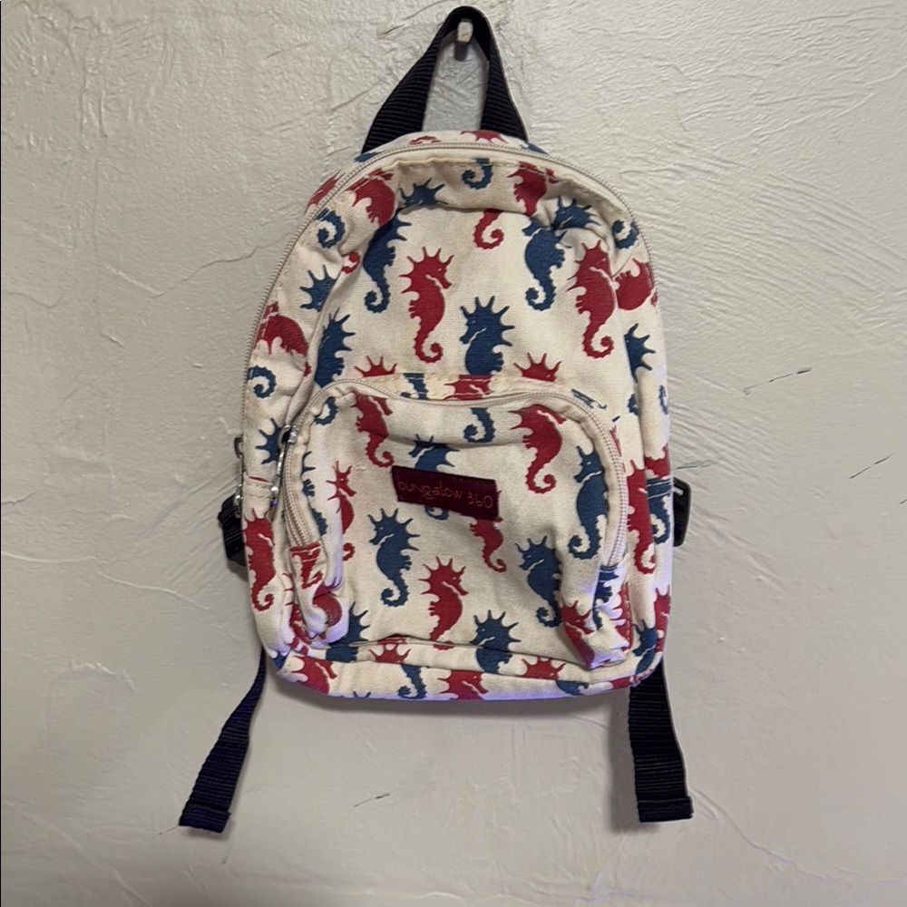 Bungalow 360 Seahorse Patterned Kids mini Backpack-retired pattern
